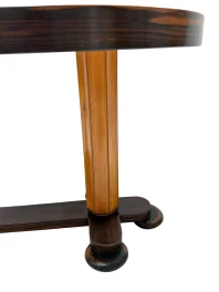Art Deco Oval Center Table by Gebroeders Reens, 1930s